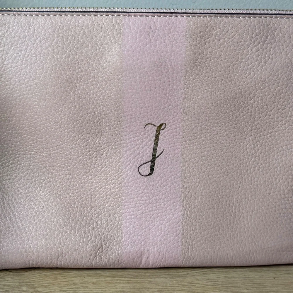 GILI Pink Initial J Tassel Pouch Wristlet‎ Clutch Coquette Soft Girl Balletcore